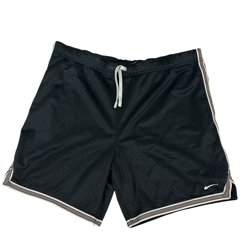 Nike Black Mesh Athletic Shorts Size S Drawstring Waist Lightweight Breathable
